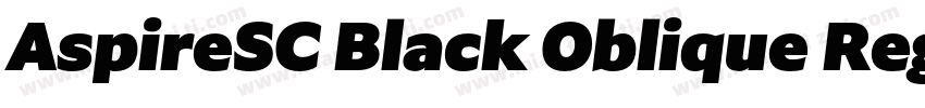 AspireSC Black Oblique Regular字体转换